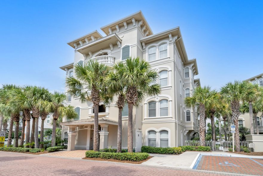 Fabulously furnished and renovated condo with an incredible location!  You, your family and friends will enjoy being in the center of all that 30A has to offer!  Deeded beach access to the turquoise waters of the gulf of Mexico and the white sand put beach living at your fingertips!  Take in the scenery while drinking your morning smoothie or eating dinner on your covered balcony looking over the resort style community pool.  Convenient floor plan offers open kitchen and living area, an oversized laundry room and an entry foyer with a built in area to leave bags, shoes and beach items.  Designer lighting brightens the gorgeous white and gray streaked kitchen island, accents the dining table and bathrooms.  Beautiful light colored ceramic tile flooring throughout hides sands and