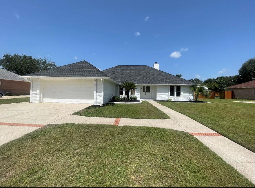 Welcome to this beautiful newly renovated home located in the Bristol Park subdivision of Cantonment Florida. This 2116 sqft home offers elegant qualities and a very spacious/open floor plan. When you arrive, you will first notice the large garage, freshly painted white brick accompanied by a brand new 2023 roof and a brand-new HVAC system. Inside this lovely home, you will find brand new LVP flooring and beautiful paint throughout the property. This home offers a cathedral style ceiling in the living room, with plenty of windows to allow the natural sunlight to shine through.