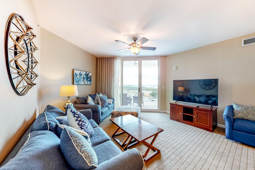 PRICED TO SELL!!! Unit 1804 at The Palms of Destin offers exceptional value in one of Destin's most desirable communities. This beautifully furnished 2-bedroom, 2-bath condo perfectly combines comfort, style, and convenience. Perched on the eighth floor, it showcases tranquil Gulf views from a private balcony, with the added bonus of not facing the pool or another building--creating a peaceful setting for morning coffee or evening relaxation. With 970 square feet of thoughtfully designed living space, this condo is ideal for full-time living, a second home, or a turnkey investment property, as it comes fully furnished and rental ready.The Palms of Destin is renowned for its resort-style amenities, offering owners and guests a true coastal lifestyle. Highlights include an expansive lagoon-style pool, kiddie pool and splash pad, a state-of-the-art fitness center, basketball and pickleball courts, and community grills for outdoor gatherings. Two on-site restaurants add to the convenience, while a complimentary shuttle service makes it easy to enjoy nearby beaches and attractions without the need to drive.

Whether you're seeking a personal retreat, a vacation getaway, or an income-producing rental property, Unit 1804 delivers it all with move-in readiness, a prime location, and access to unmatched amenities.