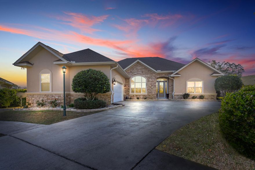 This beautiful custom home is a true head turner. Home is located South of I-10 in a wonderful gated community. Home features a 4 bed, 2 bath split floor plan, a stunning heated in-ground pool, and your very own oversized 2 car garage with extra workshop room and a rear entry atv/cart door! This home features a wonderful open concept design with gorgeous hardwood floors throughout your main living areas, master bedroom, and the front bedroom. A few more of the many updates will be the renovated bathrooms, new carpet in the 3rd, and 4th bedrooms, beautiful trayed ceilings in the living room, dining room, and master suite, crown molding throughout the home, a home security system, sprinkler system, and the stucco was recently sealed and repainted. This home won't last long!