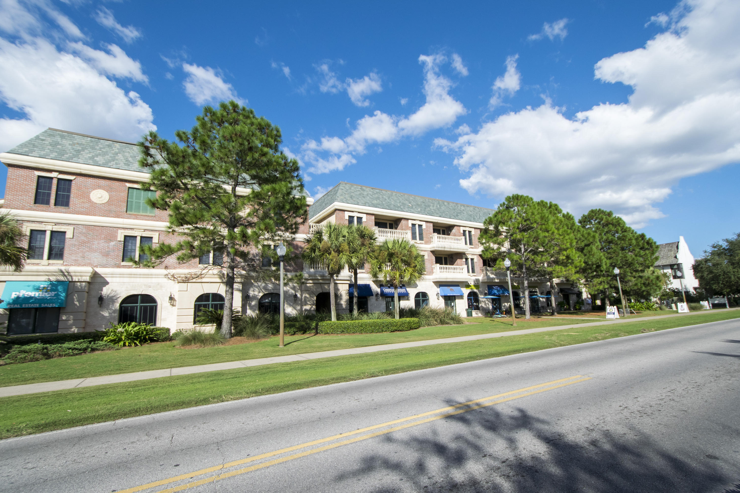 Rare office space available in the Village of South Walton, located between Alys Beach and Rosemary Beach. Fronting Scenic Hwy 30A, this unit has great drive by and pedestrian visibility. Current finishes include a kitchen, bathroom with venetian plaster walls, conference room and individual workspaces divided by curtains. Call today..this space will not last long!