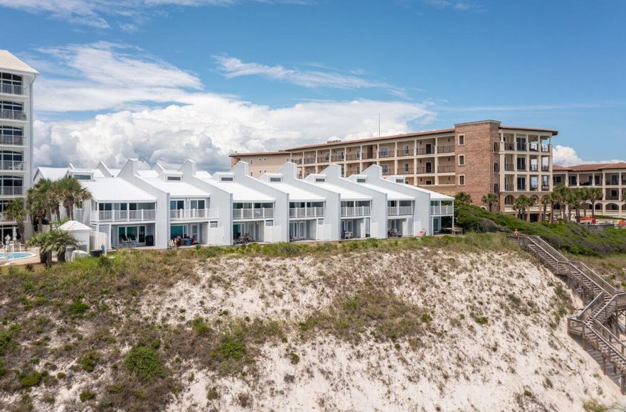 This elegant 2-bedroom, 2.5-bath Gulf-front townhome in Blue Mountain Beach offers a luxurious escape for up to 8 guests. With breathtaking views of the jewel-toned Gulf, this two-story retreat features a private balcony off the primary suite and a patio to enjoy the coastal breeze. The property includes access to a lagoon-style pool above the beach, perfect for freshwater fun. Just steps away, explore local restaurants, art galleries, a bakery, an ice cream parlor, and the county's oldest health food store. Minutes from Gulf Place and Seaside, offering shopping, dining, festivals, and live music. A perfect spot for unforgettable beach vacations and family time.