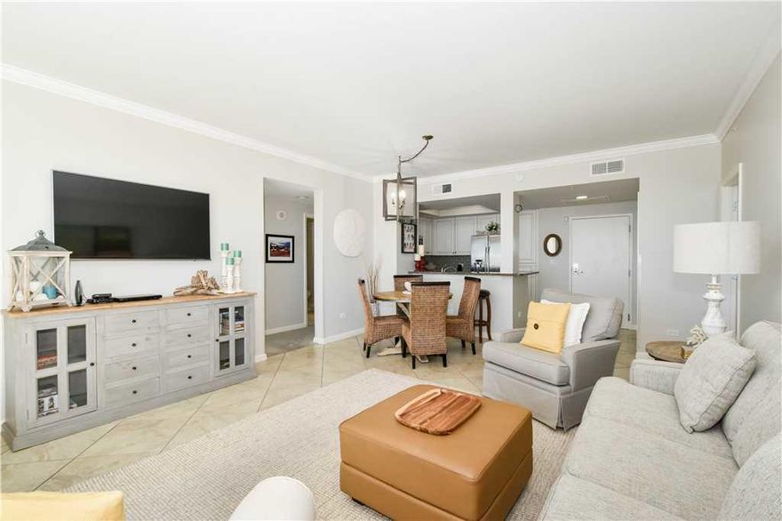 St. Croix at Silver Shells is a gulf front condominium overlooking the lagoon pool and Gulf of Mexico. This beautiful condo offers two Gulf front bedrooms with terrace access and open living space.