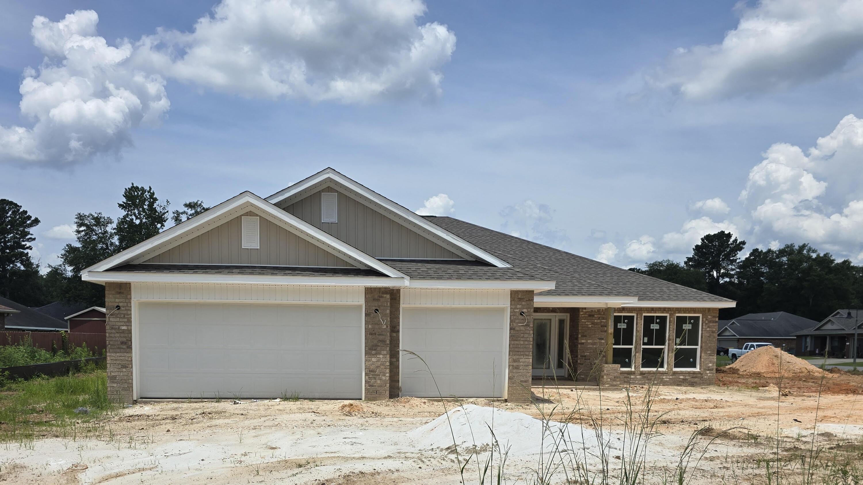 Builder Incentive $20K Your Way & the choice of REFRIGERATOR or BLINDS (certain restrictions apply). Corner Lot - 1/2 Acre!*Split Bedroom Plan, 3-CAR GARAGE, & TWO Bonus Rooms! *10-Ft Ceilings in Main Areas *Click'n'Lock Laminate Wood Plank in All Living Areas *Tile Floor & Granite Countertops in All Baths *Kitchen features Granite Countertops, Large Island & Stainless Steel Appliances *Main Bath Zero-Entry All-Tile Walk-in Shower, Separate Soaking Tub, Double Vanity & 2 Walk-in Closets *Ceiling Fans in Main Areas & All Bedrooms *Covered Rear Lanai *Irrigation System *Builder & Structural Warranty *2x6 Exterior Construction