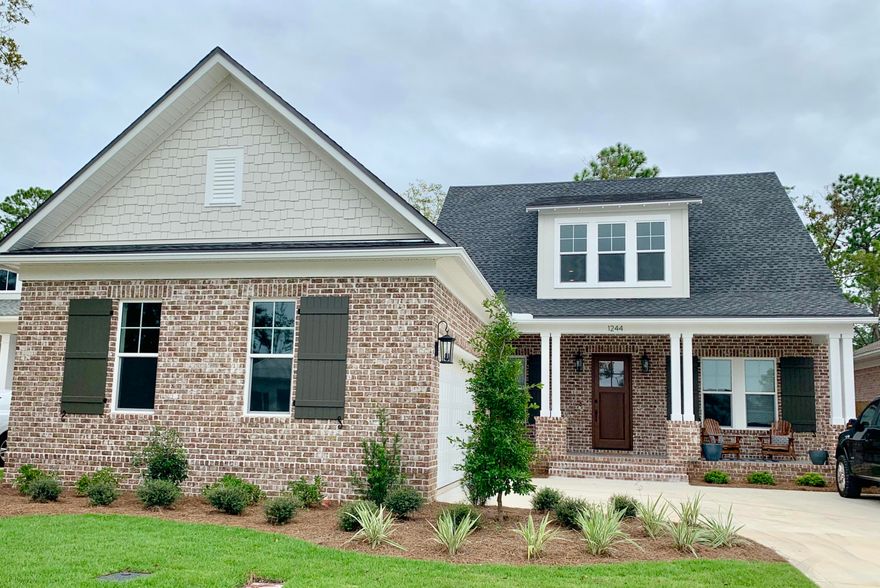 Projected completion date is Mid September. This is a brand new floor plan designed specifically for Deer Moss Creek by a Southern Loving Custom Homebuilder. All DMC homes will follow their traditional heritage with personalized design details, the highest quality materials, unsurpassed workmanship and customer service that has been a mainstay .This home is one of their finest; 2945 sqft with 4 bedrooms, 3.5 baths, study, loft, media room, front and back porch. Features include 10' ceiling, 8' doors and entries, craftsman trim, all stone tops and an open kitchen with shaker cabinets and Frigidaire Professional Appliances.