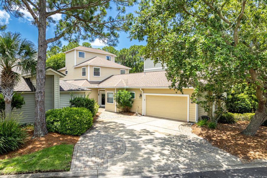 Welcome to 157 Cove Drive, a rare gem tucked away in the private Cove on the Bay neighborhood within the exclusive Sandestin Golf and Beach Resort. Begin making family memories in this spacious 4-bedroom, 4.5-bath home complete with new roof installed 6/25.  In addition to the 4 bedrooms, there is a bunk room on the second floor and a versatile third-floor loft, perfect for an office or additional living space.Nestled on a quiet cul-de-sac with serene lakefront views, the property also offers stunning glimpses of Choctawhatchee Bay from the top floor. The open-concept main level boasts hardwood floors, granite countertops, abundant storage, and premium stainless steel appliances perfect for modern family living. Each bedroom includes its own en suite bath with granite finishes and generous closet space. The primary and a guest suite are both located on the first floor.  The second floor features 2 more bedrooms and a bunk room. On the third level is a bonus space that creates the ideal setting for movie nights, game days, or a children's playroom.
The oversized two-car garage provides additional space for a golf cart, an essential for enjoying all that Sandestin has to offer

As an introduction to the Sandestin lifestyle, we invite our new owners to explore amenities that make Sandestin special. The listing brokerage and seller(s) are presenting the buyer(s) of this property with (2) 90-minute rounds of Tennis court time, a golf foursome at one of our three championship courses, and a round of golf for up to four (4) players at the unrivaled Burnt Pine Golf Club.

Sandestin Golf and Beach Resort features more than seven miles of beaches and pristine bay front, four championship golf courses, 15 world-class tennis courts, a 226-slip marina, a fitness center, spa and celebrity chef dining. Shop, dine and play at the charming pedestrian village, The Village of Baytowne Wharf and more. Inside the gates of the resort, residents enjoy a balanced lifestyle of high-class living, spanning the 2,400 acres from the beach to the bay. Everything within the gates of the resort is accessible by golf cart or bicycle. The entire resort is interconnected by miles of pedestrian, bike and golf cart paths that weave through groves of live oaks, meandering past natural lagoons, fountains, man-made lakes, and meticulously landscaped fairways.
