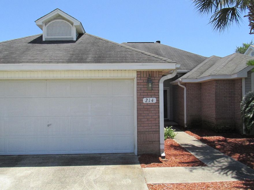 A short bike ride to the sugar-white sands of the Destin beaches. Enjoy the beautifully landscaped yard and salt air from your relaxing lanai, in this gorgeous 3 bedroom home. Featuring a split floor plan, garden tubs, hardwood and tile throughout, and a fenced in yard. Be right where you want to be, in the heart of Destin. Professional landscaping and well irrigation is included. Cats are OK. A Small dog may be allowed with approval, no smoking.