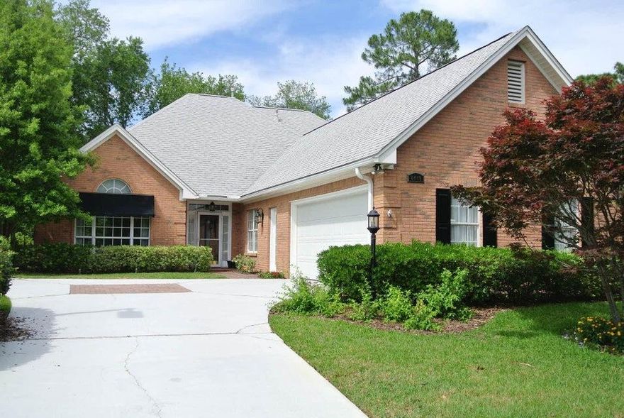 Discover this stunning former model home in the highly sought-after Bluewater Bay community. Overlooking the picturesque Lake Golf Course, this spacious 4-bedroom, 2.5-bath residence offers more than 2,400 square feet of beautifully designed living space.Step inside to an inviting open floor plan featuring soaring ceilings, recessed lighting, and a cozy gas fireplace. The formal dining area and large eat-in kitchen provide the perfect setting for entertaining, while newer flooring throughout adds a fresh and modern touch.The expansive owner's suite, conveniently located on the main floor, boasts dual vanities, a whirlpool tub, a separate shower, and an oversized walk-in closet. Upstairs, you'll find three generously sized guest rooms, a full bath, and a versatile loft areaideal for a home office, playroom, or additional lounge space.

Additional highlights include two spacious pantries, a screened porch for enjoying the outdoors, a storage room off the oversized garage, and a large laundry room with a utility sink. A half bath on the main floor adds extra convenience.

Don't miss out on this incredible homeit won't last long! Pets may be considered with prior owner approval, restrictions and fees apply and no indoor smoking.