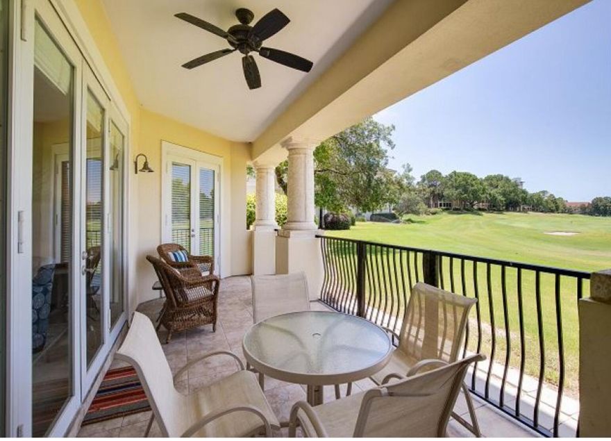 Privately located on the beach side of Sandestin(r)(r) Resort, this vacation villa is within a five minute golf cart ride to the beach and just steps to the neighborhood swimming pool!This ground floor unit offers a bright, open and airy floor plan. Unobstructed panoramic views of the 13th fairway and the 15th green of the Baytowne Golf Course can be seen from most of the unit! Enjoy the large gated private patio, accessible by three different sets of French doors from the living area, master suite, and guest bedroom. You'll enjoy raised ceilings, travertine flooring, stainless appliances, a wet bar all in the open great room area- perfect for entertaining!The private master suite is on one side of the unit, with two private guest suites on the opposite. Rental projection exceeds $73k!