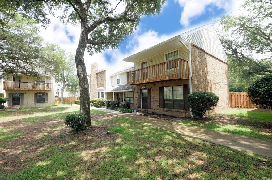 CONVENIENT TO EGLIN AFB, AND HURLBURT FIELD!  Wonderfully updated. moved in ready 2 bedroom townhome with garage.  New stainless steel appliances to include refrigerator, dishwasher & range. HVAC 2020, Water heater 2020. This home comes with newer ceiling fans and light fixtures. Outlet covers, doorknobs and handles were all changed out. Owners suite with balcony overlooking community pool. Back patio with privacy fenced backyard provides additional outdoor living space. No Short Term Rentals. Pets are allowed with some restrictions. Call to see this great home.