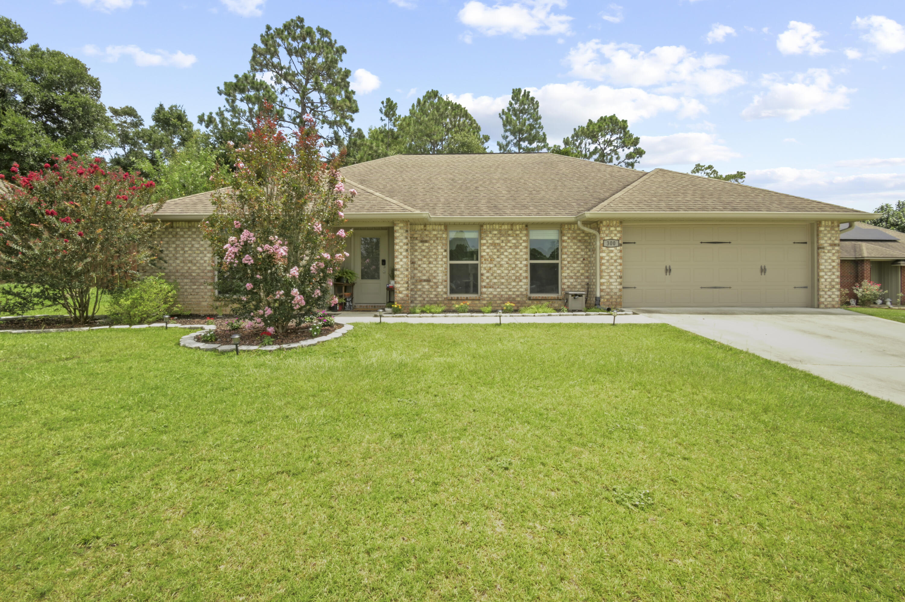 Assumable VA mortgage! This wonderful 3 bed/2 bath home with bonus room/office, is located on the south side of Crestview. This beautiful home features an open plan living space perfect for entertaining or spending time with family. The kitchen is perfect for the home chef and is outfitted with plenty of counter space, granite, stainless appliances and a breakfast bar. The guest rooms are split from the master, making the master bedroom a relaxing retreat which features a large sitting area with oversized window. The backyard is full of potential to create a space for outdoor living. With an easy drive to Duke Field, 7th Group, Eglin, Hurlburt Field, Whiting Field, 30 minutes to Destin and 45 minutes to Pensacola this home is perfect for buyers who wants to be close to everything!