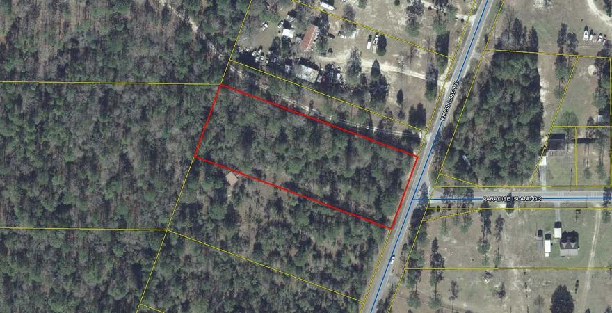 Great location to Kings Lake area! Located on the west side of Kings Lake Road just as you turn in to Paradise Island Drive. Power is available as well as city water, tap fee due. Great location for a new home or manufactured home. Seller has ordered a survey that will be completed July 6.
