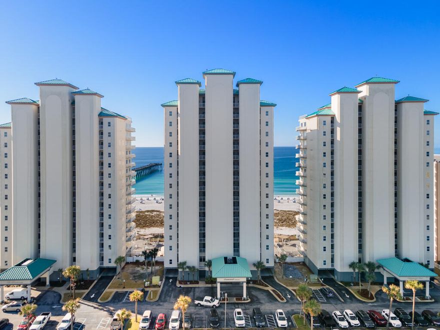 Welcome to this newly remodeled and updated 2 bedroom, 2 bathroom, plus bunk room unit at Summerwind Resort on Navarre Beach! Offering the most amazing views of the Gulf and the Navarre Beach Pier, and just a short stroll over to local restaurants. This 14th floor unit features an updated kitchen with new appliances and GORGEOUS granite countertops, its own laundry room with full size washer and dryer, and your very own private balcony that spans the length of the primary bedroom and living room - overlooking the beach and the pier. With 2 full bedrooms, 2 full bathrooms, a bunk room, and a pull out couch - this unit has plenty of room for family and guests. Also making this a fantastic investment opportunity as a short term rental!
