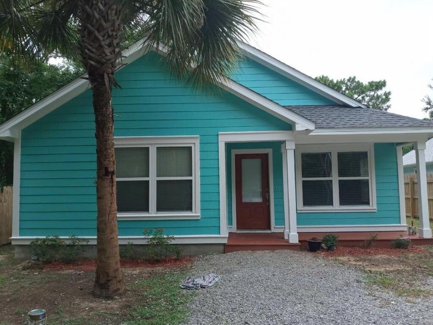 This cozy 3BR/2BA Florida cottage is located in Santa Rosa Beach. Features include beautifully stained concrete floors, custom maple cabinets, beadboard, and granite countertops. The spacious master suite features a jacuzzi tub, separate shower, double vanity, and a walk in closet. The large shed in the backyard allows additional storage. This rental is just minutes to thee Choctawhatchee Bay and the beautiful beaches of South Walton. A non-warranted washer/dryer is included for your convenience. This home is pet friendly(2 pets) with a Non Refundable $400.00 Pet Fee Per Pet.