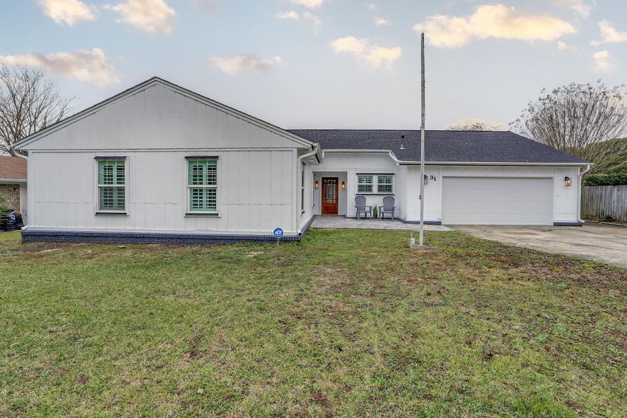 LOOK AT THIS BEAUTY! Located at Lake Lorraine Estates in Shalimar is this stunningly   renovated home. This house expands over 2300 square feet showcasing its open concept floorplan with its many updates including LVP flooring, a high-end kitchen with quartz counter tops, shaker cabinets, subway tile back splash and more. This house also features crown moulding on nearly every wall that touches the ceiling, custom vanities in every bathroom, quartz tiled walls in the master bedroom and more.  the other large updates to this house are a new roof (2019), pool liner and pump (2021), Paver front porch (2021), HVAC ducting (2020), rain gutters (2021) and back fence (2021).