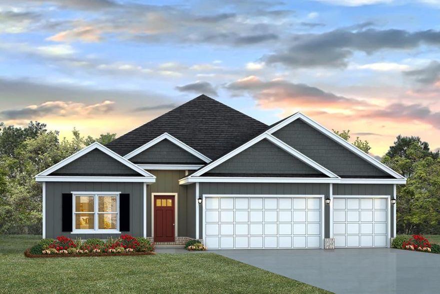 STYLISH NEW CONSTRUCTION in Hillwood Estates. The Destin plan is a 4 Bed Rm 3 bath home, 12' 5'' x 15' covered patio & 3 car garage. Lg.  breakfast nook & separate dining area. Trey Ceilings w/crown molding, beautiful granite in the kitchen & baths. Stainless steel appliances, quiet dishwasher, island bar & corner pantry. Spacious bedroom 1 with a 5'x12' 4' walk in closet, double vanity, garden tub & lg. separate shower. The newest in wood look flooring throughout & Frieze carpet in the bedrooms. The Smart Home Connect System includes a video/camera doorbell, keyless entry & more. Stunning craftsman style home complete with the popular & durable Hardi board exterior.