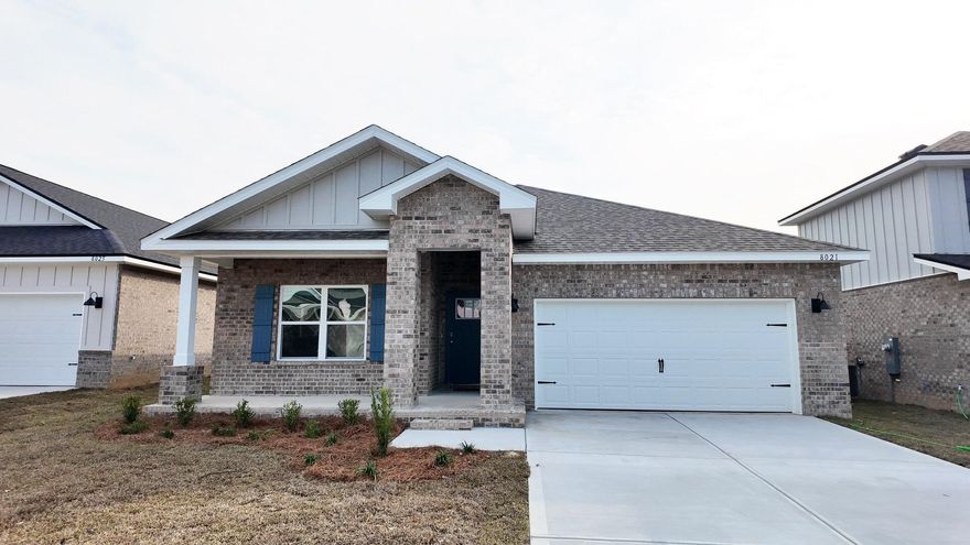 Blackwater Reserve is a Brand NEW community featuring a beautiful community pool, Lazy River and Pickle Ball. The 'BEAU' model is a highly desirable open concept floorplan, 9 ft. ceilings, built-in lighting and a fabulous layout for relaxed living, 4 bedrooms, 2 bathrooms, 2-car garage, covered patio & the 'Smart Home Connect 'System with a variety of convenient Smart Home devices. NICE open living room with the dining area open to the kitchen & living room with lots of windows for natural lighting. The well-designed open kitchen includes stainless steel appliances, a smooth-top range, built-in microwave, gorgeous quartz countertops, quiet dishwasher, corner pantry, and island bar,