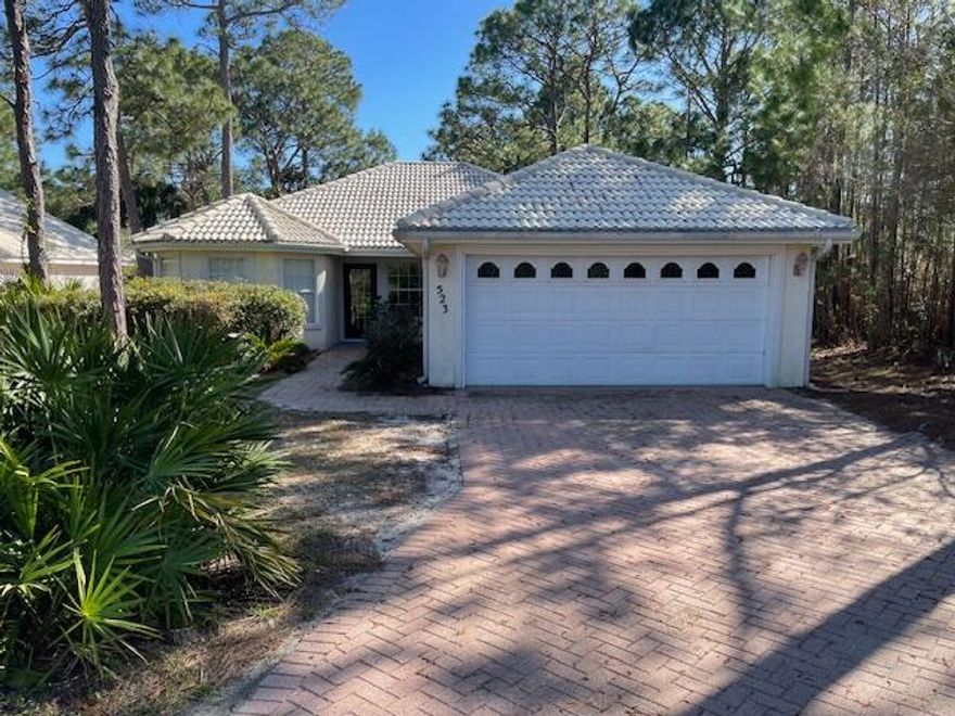 Great location for this home off 30A. 3BR/2BA/2CG. Gated neighborhood. Nice size living room and kitchen. Deposit required. No pets, No smoking, Must have excellent credit in order to apply. Call agent for appointment.