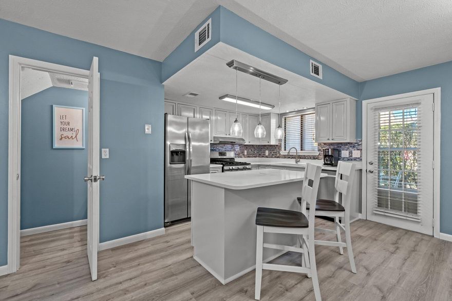 Rare opportunity to own one of the Finest Townhome in the desired Gulf Highlands Beach Resort. I mean it! The entire unit has been remodeled with high quality updates. All new LVP flooring, quartz countertops, solid wood cabinets, beautiful backsplash, tiled walk-in shower, new vanities, fresh paint, light fixtures, accent shiplap wall, furniture and accessories etc. This unit has averaged $50k+ a year in STR for the last 2 years. You will be amazed by the quality, design and craftsmanship of this Unique Townhome. A private cute back patio where you can enjoy the evenings and Florida nature while grilling some fresh seafood. It's only a 4 min short walk to the White Sandy Beaches. This can be your perfect primary residence, 2nd Home or Investment Rental Beast. This is the ONE!