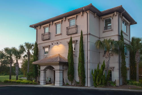 This exquisite custom designed 3 story building is truly one of a kind with excellent visibility and centrally located in the high traffic area off Hwy 98. Unit offers incredible views of Regatta Bay's prestigious golf course overlooking the 5th Fairway and Green. Large Reception area, 7 offices, Conference room with builtin FirePlace, Staff meeting area.Suite 200 is comprised of the complete 2nd floor of this upscale office building, with private password coded elevator that opens directly into your unit giving a great 1st impression. Located just west of the Surgery Center, this property has well maintained lush landscape and plenty of parking.