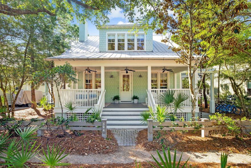 Welcome to this gorgeous Phase 2 WaterColor home. Imagine owning a property in one of the most desirable locations in WaterColor. This home has been recently refreshed with paint and new furnishings but still retains a true Florida cottage feel. This lovely beach home offers coastal charm and a spacious floor plan. Located just minutes from Camp WaterColor, children and adults are sure to enjoy the pools, slides, a lazy river, playground, basketball court, and poolside cafe. WaterColor offers a total of 9 pools, 5 tennis courts, 2 pickle ball courts, Boat House for water rentals, Bike Barn, Lake House and outdoor Amphitheatre for events, trails and parks, an Award-winning Beach Club, shops, restaurants, and so much more.