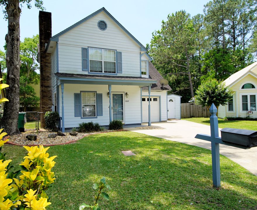 MOVE IN READY! LESS than 5 miles to Hurlburt Field and only about 8 min to Eglin AFB. You will appreciate the new hot water heater, newer windows, new AC, remodeled bathrooms and MORE! Downstairs boasts tile floors, a fireplace, eat in kitchen with 2 pantries and Corian counters. Wait til you see the 2 remodeled bathrooms! You will LOVE the showers! You can step outside to a fenced in backyard with deck and paver patio. Plus there's an extra storage shed. This place is CLEAN and ready for you! New ceiling fans are going in and seller is providing a FREE one year home warranty. Save time and money being so close to everything! Great for a starter home, downsizing or investment property! Put this one at the top of your list before it's too late