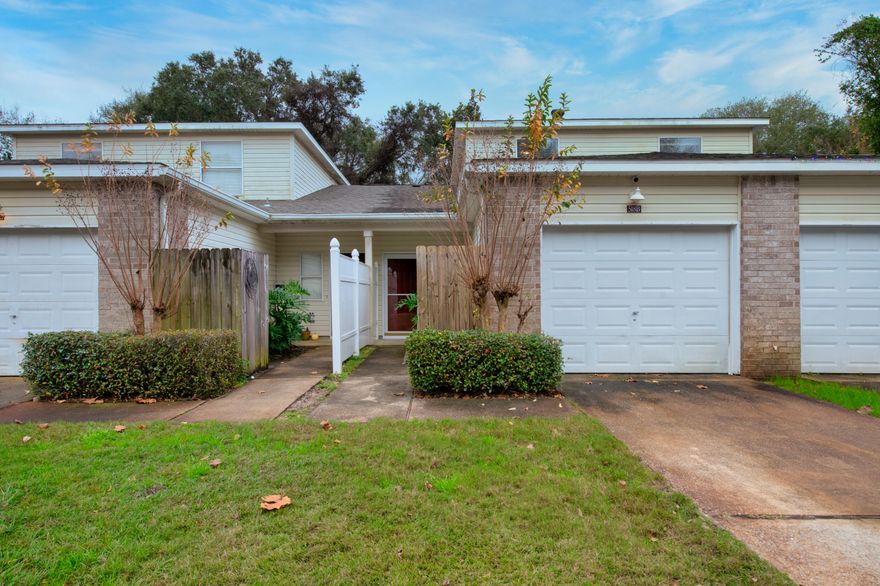 CATCH IT WHILE IT LASTS! This beautifully maintained townhome in the heart of Fort Walton Beach is close to both Eglin and Hurlburt fields, the beach, and anything else you might need quickly!Walk into your new home and immediately sense the open floor plan with the kitchen and dining area to your right and the living room straight ahead. The master bedroom is conveniently located on the first floor with direct access to the intimate patio and backyard setting. Have children or guests coming over? There are two bedrooms and a full bathroom upstairs for them to have a complete and private space to themselves. Rest assured knowing the seller is putting a brand new roof on prior to closing!