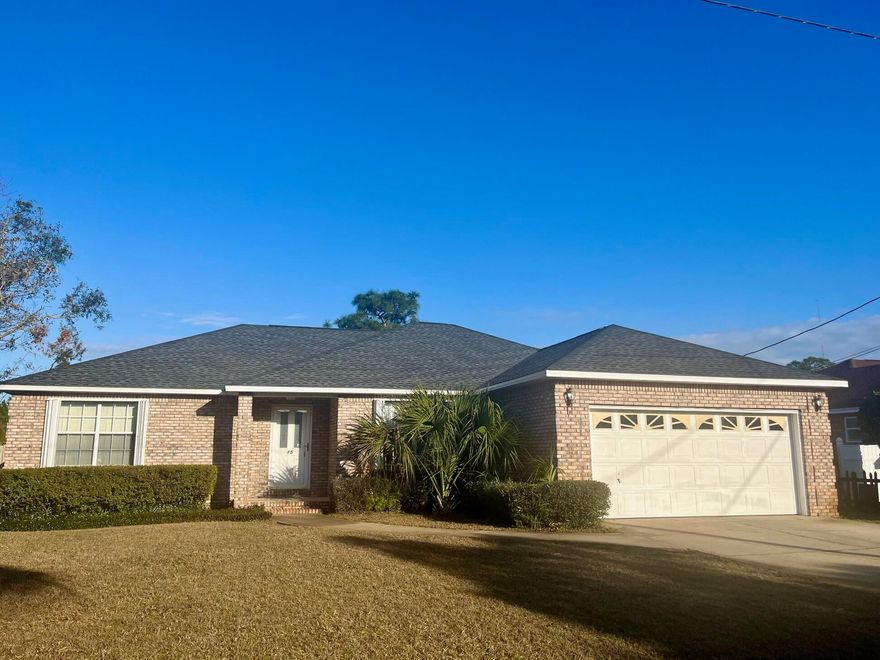 Under contract with 48 hour 1st right of refusal. Introducing this 3 bedroom, 2 bath, all brick home nestled in the prime location of Mack Bayou Park in Santa Rosa Beach, FL. Enjoy the sunny tiled, eat-in kitchen adorned with bay windows in the breakfast nook, a pantry, abundant cabinets and smooth top stove. Separate Dining room has hardwood floors, as does the Living room with vaulted ceiling and FP creating an inviting atmosphere. The versatile split bedroom floor plan offers a full guest bath along with 2 additional bedrooms with hardwood floors. The spacious master bedroom boasts a master bath with double vanities and walk-in closet. Watch the sunrise on the screened in porch overlooking the privacy fenced back yard. Laundry room leads to the 2 car garage with cabinets and pull