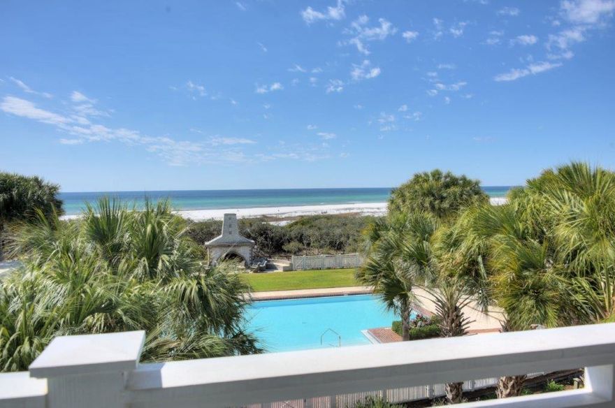 Amazing Price for a 3rd floor unit in Watersound. Only two units in Crossings have this open floor plan providing views galore! The living/dining kitchen area provides the perfect place for friends and family to gather and take in all Watersound has to offer including the mile of beach frontage and the towering dunes. Placed perfectly overlooking the Crossings Pool this will be your Happy Place! Sold Furnished and Rental Ready.
  WaterSound amenities include neighborhood pools, clubhouse, fitness center, foot paths, dune walkovers to the beach and a post office.  As an owner, additional amenities are available through the purchase of one of three St. Joe club & Resort memberships.  Click on "documents" for additional information and floor plan. Buyers fee of .5% of purchase price payable to St. Joe Community And and .5% of purchase price payable to WaterSound HOA at closing.