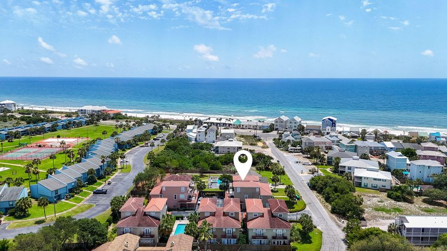 Tucked into the quiet Bella Costa community on the west end of Panama City Beach, this fully furnished 4-bedroom, 4-bathroom villa delivers coastal comfort just minutes from everything the area offers. With over 2,000 square feet of well-planned living space, this property easily accommodates groups of up to 14 and includes a one-car garage plus two additional parking spaces. Inside, the layout is ideal for personal use or as a high-performing short-term rental. The kitchen features modern appliances and opens to a spacious living area designed for gathering. Each bedroom has access to a full bathroom, ensuring privacy and convenience for guests or family members. Just a two-minute walk puts you on the sugar-white sands of the Gulf, and the community pool is steps from your front door. Bella Costa is a golf cart-friendly neighborhood with low HOA dues and no need to sacrifice location. Pier Park, 30A, Carillon Beach, local dining, shopping, and the ECP airport are all within a short drive, making this home a strong option for both income generation and coastal living. Ready for its next chapterwhether that's beach getaways, family vacations, or a smart investment move.
