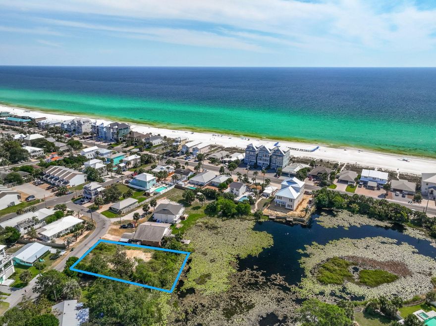 Rare lakefront lot in laid-back LAGUNA BEACH! Just 700 ft from beach access to emerald waters and powdery white sands. Build your dream home or a top rental--with no HOA! Bike to beloved local favorites Thomas Donuts and The Carousel Market. Minutes to Pier Park's 120+ shops, restaurants, and Grand IMAX theater, SkyWheel, concerts and more! AND only 5 miles to 30A's stunning beach towns and upscale dining! Laguna Beach is one of the most sought after areas of Panama City Beach! PRIME coveted location with endless potential--do not miss this one!!
