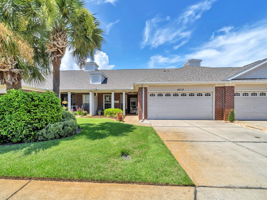 This beautiful 3-bedroom, 2-bathroom residence offers a perfect blend of comfort, elegance, and Florida charm.Step inside to find an open-concept living space with high ceilings, abundant natural light, and updated finishes throughout. The spacious kitchen boasts quartz countertops, stainless steel appliances, a breakfast bar, and ample cabinetry. The master suite features a walk-in closet,  en-suite bath with a soaking tub, walk-in shower, and double vanity.Enjoy peaceful evenings on your screened covered patio overlooking landscaped backyard.  The home also includes a two-car garage and a dedicated laundry area.Located in a well-kept, HOA community close to shopping, dining, parks, and top-rated schools.