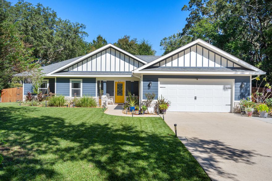 Nestled in a desirable Holley neighborhood this Navarre beauty immediately captures attention with its exceptional curb appeal, lush lawn, and thoughtfully designed landscaping. The extended driveway provides ample space for guests, extra vehicles, or even an RV, perfect for those who appreciate flexibility and convenience. Step into your own backyard oasis, where every detail has been designed for relaxation and enjoyment. Meandering concrete pathways lead to a cozy fire pit area, ideal for evenings under the stars, while another path guides you to a pergola with a porch swing, a peaceful spot to unwind. The fence has been freshly stained, enhancing the landscaping and giving the space a finished, well-maintained look. You'll also love the extended, screened-in patio, perfect for entertaining or enjoying the outdoors year-round. Inside, the home boasts a bright, open floor plan with vinyl plank and tile flooring throughoutno carpet anywhere! The spacious living room features tray ceilings, adding depth and style, while the split floor plan offers comfort and privacy for all. The kitchen shines with a large sink, bar area with wine fridge, and a walk-in pantry offering abundant storage. Just across the hall, the generous laundry room adds even more functionality. The primary suite is a true retreatextended during construction to provide additional space and featuring tray ceilings, a large tiled walk-in shower, and two walk-in closets. The guest bedrooms and bath are comfortably sized, making everyone feel right at home. With both an eat-in kitchen and a dedicated dining area, the layout offers flexibility for daily living or entertaining. From the inside out, this home has been meticulously maintained and beautifully upgraded, offering the perfect blend of comfort, charm, and thoughtful design.