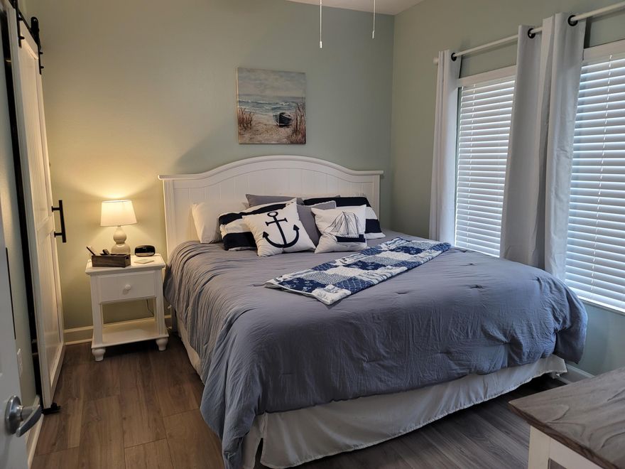 A can not miss unit at Shores of Panama on a lower floor with a reserved parking space on same floor. The owners have gone all out on this completely remodeled unit. New paint, cabinets, countertops, washer/dryer, new furnishings. Barn doors have been added to all the closets and bathrooms. This unit is a much see.