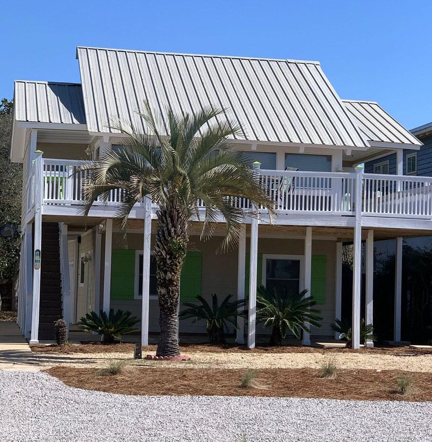 Location, Beach Access and Options!!!  Located overlooking Hwy 30A just East of Camp Creek Lake and 100' to the Public Beach Access. Remodeled inside and out this 3Br/2Ba 1,224 sq ft home with Gulf views has so many options. Rental ready as an income producing investment property or use as your true second home, with attached garage, outside shower, large deck with Gulf views, great parking and even room to put a carriage house and/or a pool. Enjoy the home as is for now while you plan and design your dream home to be built on the 58' x 130' lot with great Gulf views and beach access just across Hwy 30A.  Located on the East end of 30A near Alys Beach, Rosemary Beach, The Hub and much more music, entertainment, shopping and dining along Scenic Hwy 30A.  No HOA and plenty of guest parking.