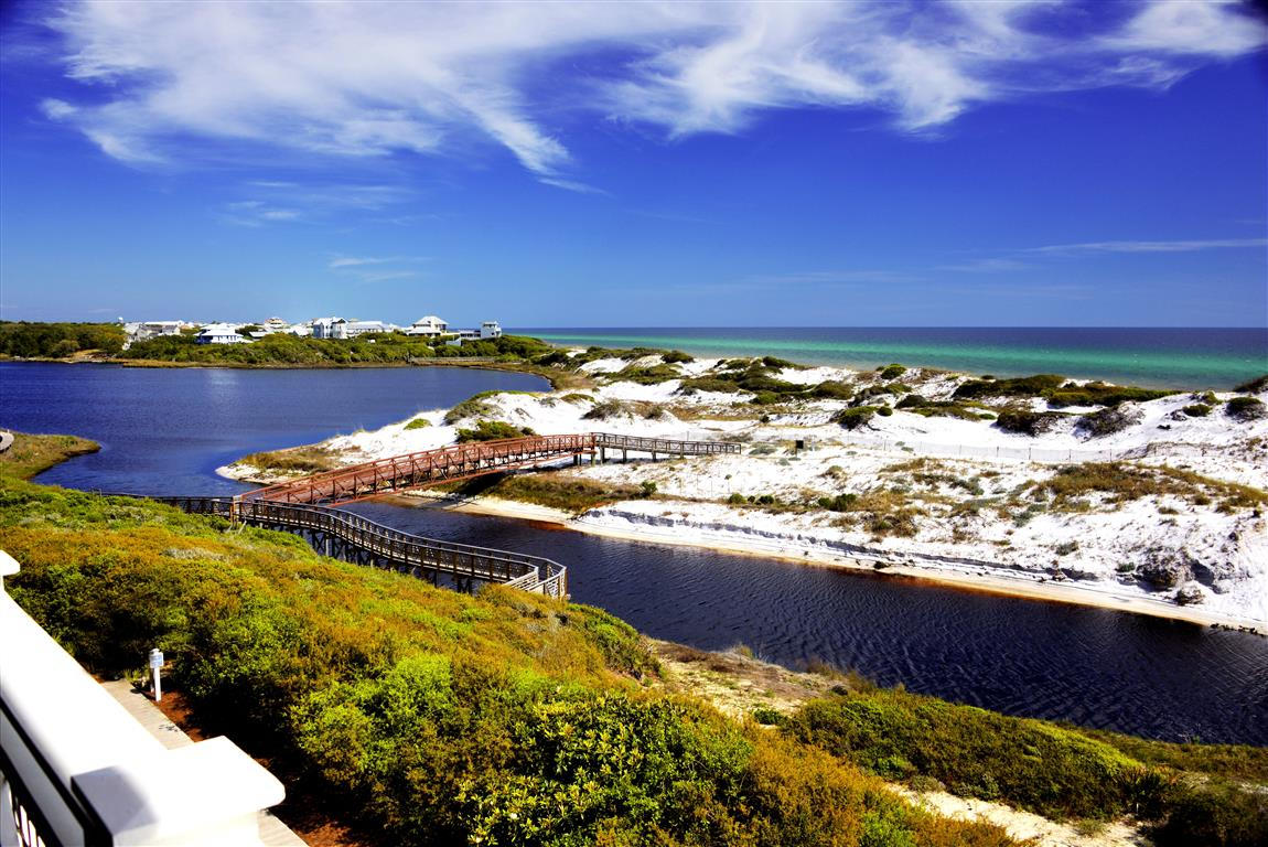 AWESOME VIEW!!!! This 4th floor condominium has breathtaking views of sunsets, sunrises and the endless Gulf. Centrally located between Seaside and Rosemary Beach. Amenities include Dunsider Grill, fitness center, 2 community pools and the pool house, outdoor fireplace, gas grills, walking paths, puttering park and a post office. As an owner, additional amenities are available through the purchase of one of three St. Joe Club & Resort memberships - click on Documents for add'l info. Buyers fee of .5% of purchase price payable to the St. Joe Community Foundation and .25% of purchase price payable to Watersound HOA at closing.