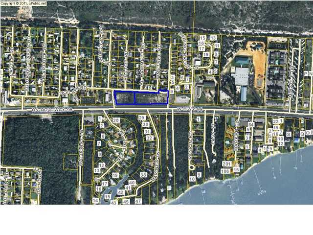 REO-700 ft Frontage, almost 3 acres! This property is two parcels that is just West of the main entrance to Hurlburt Field with over 700 feet on Hwy 98. There are also access roads on all sides of the property making it very convenient and accessible. This is a prime location for a retail outlet or commercial venture. This is two adjoining parcels 152S2500000011000A and 152S2500000011000B