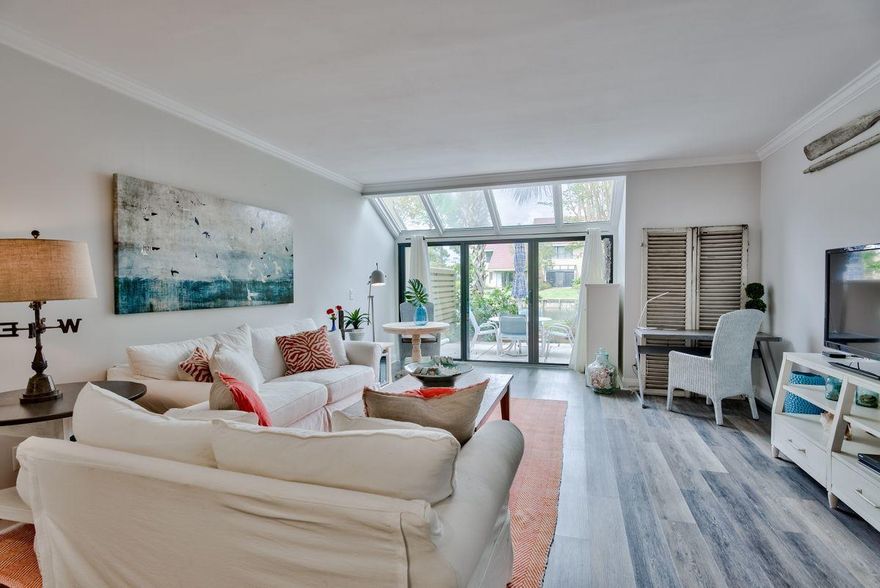 Tucked within the gates of the Sandestin Golf and Beach Resort, this townhome conveys fully furnished with refreshing modern coastal decor. Recent upgrades include total bathroom renovations as well as a completely new kitchen with high end appliances, granite counter tops, and custom cabinetry. Luxury vinyl tile in driftwood grey has also been installed throughout the home for ease of maintenance . Enjoy a private courtyard entry, lake views from the back patio and the nearby community pool - just steps from the house. All of this and located in Sandestin, which has its own beachfront, multiple golf courses, tennis courts, shopping, dining, and entertainment, this tranquil home is ready for you and your family to enjoy as a permanent residence, a second home or as a vacation rental.
