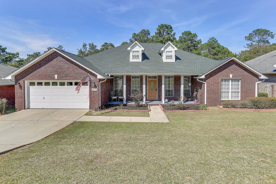 * Multiple offers received, seller is asking to not schedule anymore showings*Welcome Home!Roof 2020, HVAC 2020, front door is only a couple years old , new master bathroom beautiful marble double vanity, recently repainted garage floor, newer appliances, current owners repainted the house, new chair rail.You will not have neighbors in the back and have a huge fully fenced in backyard. Hardwood floors in the main areas and master bedroom, the additional 3 bedrooms have carpet. Spacious kitchen with an island , 3 full bathrooms, unique covered back porch.Should I say more? Schedule your showing now to see this beautiful home!