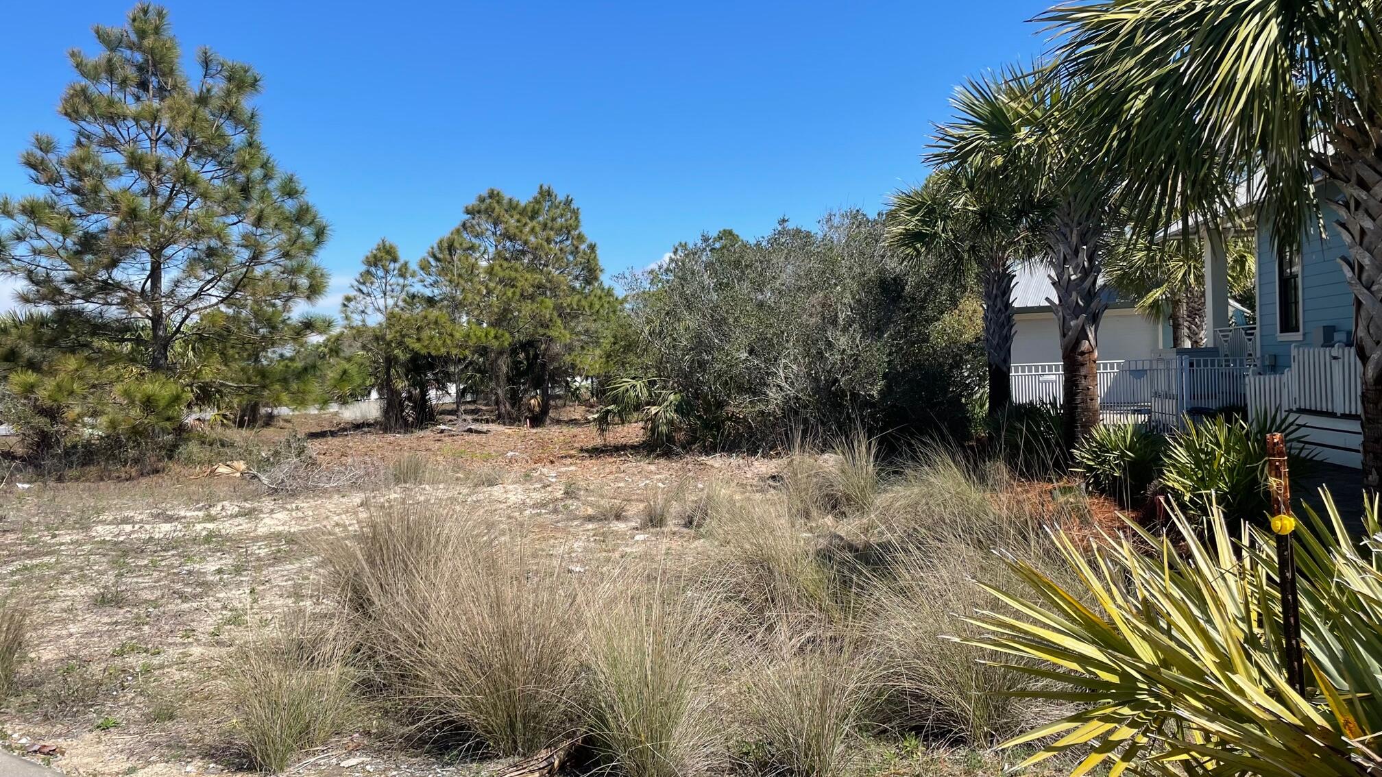 Large one-back lot from the Gulf of Mexico. Lot can accommodate a two-story house with tower and a two-story guest house.