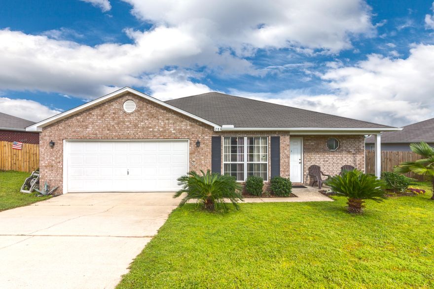 LOCATION! LOCATION! LOCATION! This home sits in the heart in of Crestview behind North Okaloosa Medical Center and walking distance to Shoal River Middle School and Riverside Elementary. Home is 8.9 miles to 7th group and 26 miles to Eglin Air Force Base. This home features include, split floor plan, new wood laminate flooring, kitchen island, all brick siding and a flat fenced in back yard. Great home for the value...will not last long! Home next door is for sale as well. (287 Limestone). Not on the market.