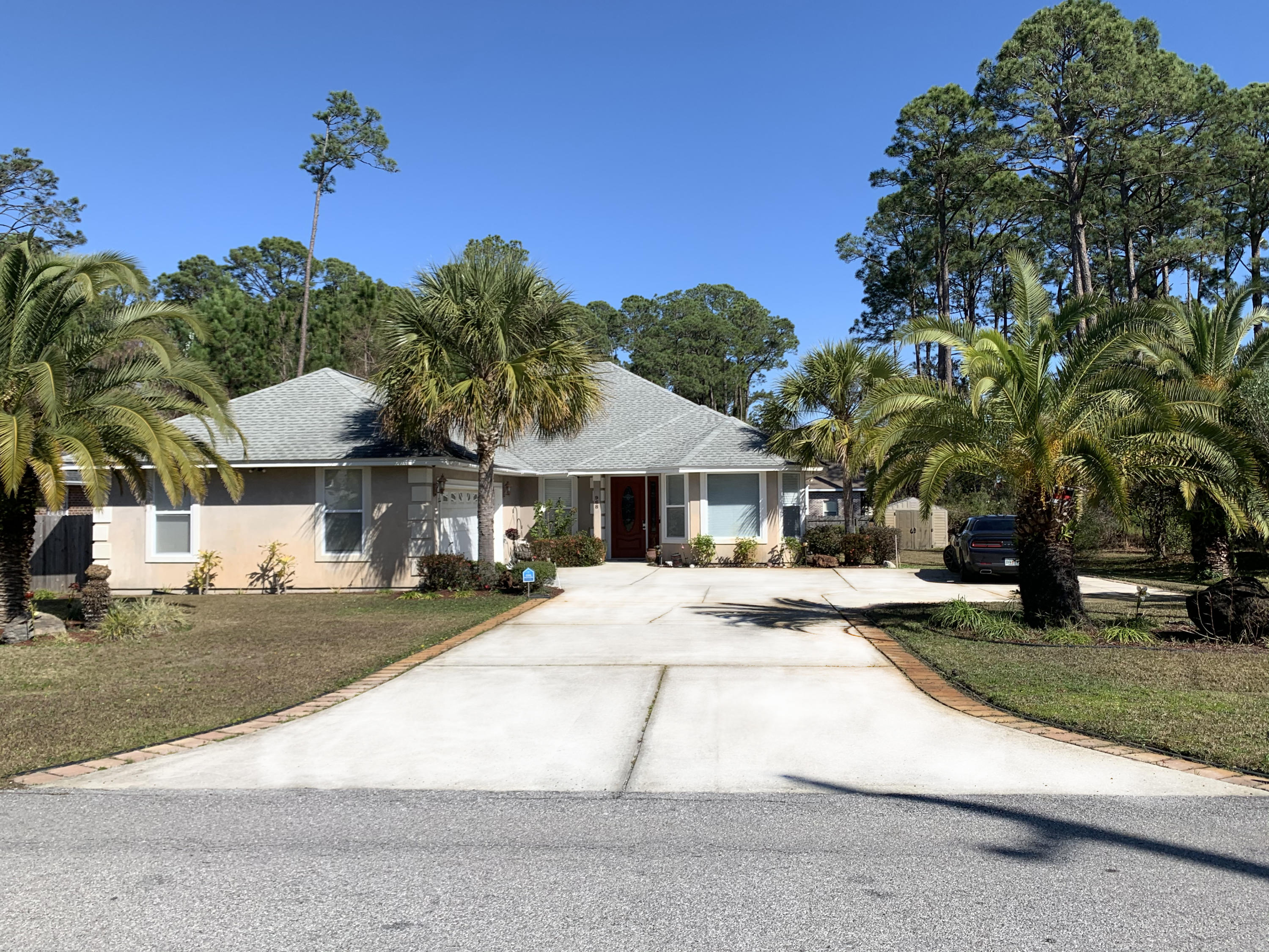 Beautiful Custom Built Home 3br/2ba 2485 square feet in Miramar Beach is close to everything you can imagine including the beach. Listed on Airbnb bringing in extra income for the owner. This home has a extra large kitchen, extra large bedrooms and hallways. The kitchen has a beautiful bay window looking out at your island paradise palm trees, the counter tops are black granite tile and this room is spacious enough to add a custom kitchen island. All rooms come with dimmable lighting in every room and hallways. Comes with a 12 camera security system and 65 TV/ monitor. Must see!