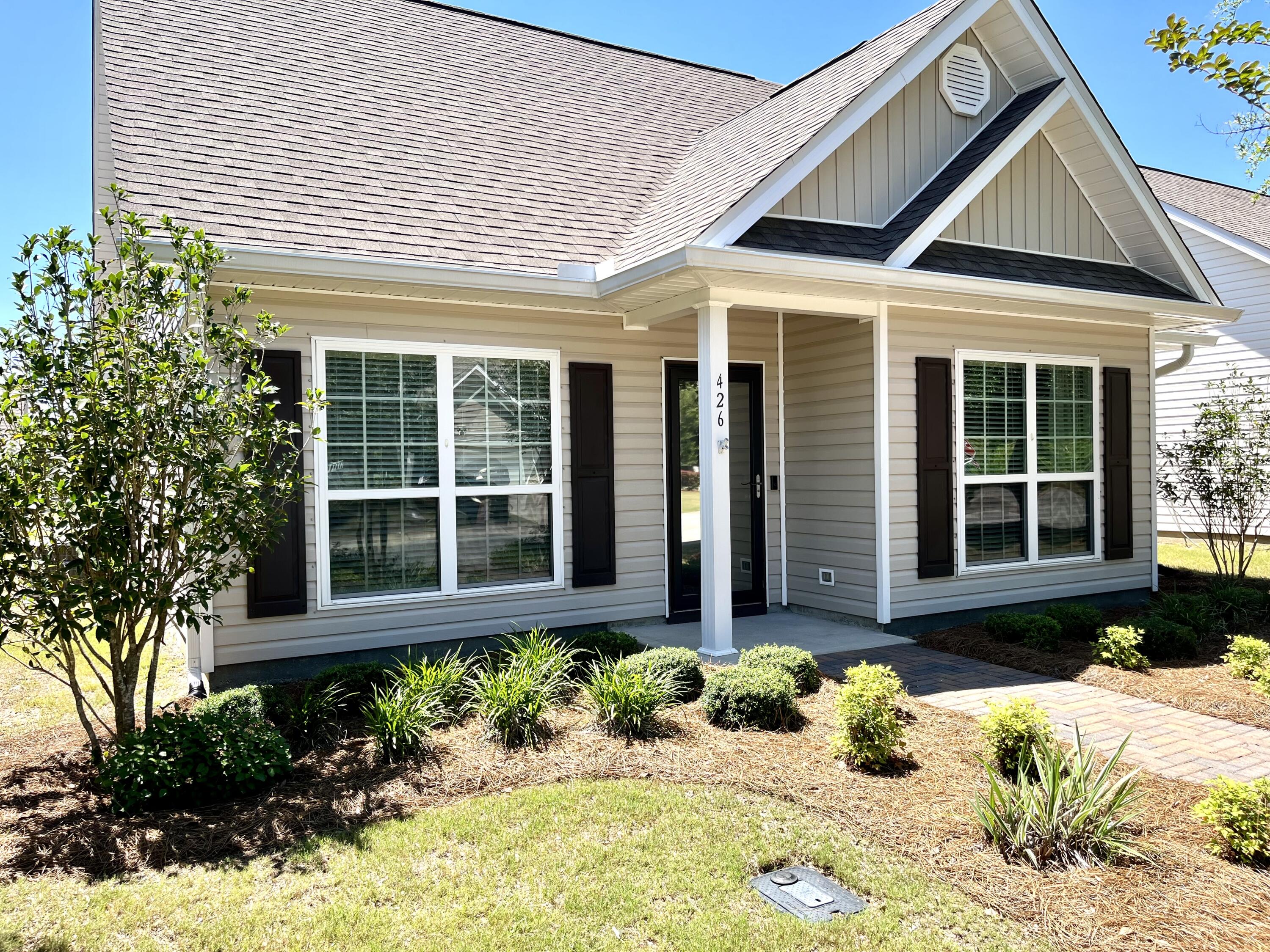 Modern Upgrades Galore !!! This 3 Bedroom 2 Bath spacious cottage has it all, including:Home Warranty, Exterior - GuttersHurricane Wind ScreensWhole-house surge protectorLarson Heavy-Duty Security Stormdoor, with glass and screenKeyless Entry on Front Door (Ring Doorbell not include)A/C capacitor replaced in 2022GarageAttic Access StairsInterior Motion Sensing Light SwitchUpgraded LED liht fixtureBuilt-in Wood workbenchKitchen-Granite CountertopsCustom 42in cabinets and hardwareStone tile backsplachStainless Steel Farm SinkRangetop hoop ventedPainted Shiplap on IslandUpgraded LED recessed light fixturesUpgraded LED pendant light above sinkMaster BathroomUpgraded cultured Marble Vanity topsUpgraded cabinet hardware and light fixturesBarndoor on Primary Bath Entry