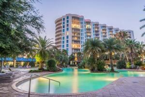 This unit has views of the Gulf and our spectacular sunrises from the ninth floor in the East building. The Palms of Destin offers resort style living away from the beach. Located in the heart of Destin, it offers great amenities as well as seasonal shuttle to the unspoiled beaches of Henderson Beach State Park. Amenities at the Resort include a large lagoon pool with waterfall, children's pool, playground and splash pool, lighted tennis and basketball courts, fitness center, and covered protected parking. Also available is a conference center, office center, and reception desk.
