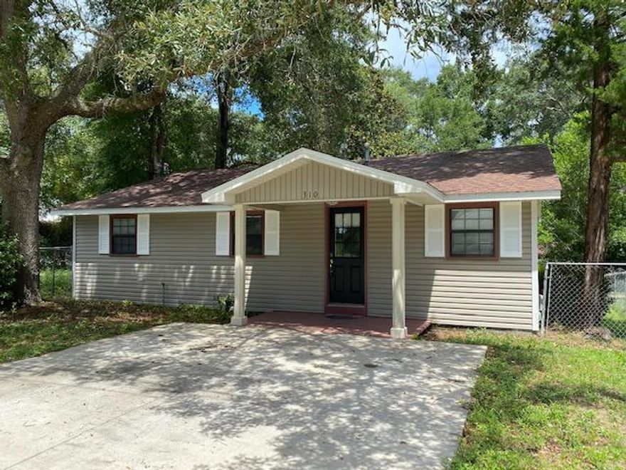 Delightful, newly remodeled Florida cottage on a corner lot. This home has so much to offer. Enjoy the plank vinyl & tile flooring throughout, spacious kitchen including gas stove, built in microwave, dishwasher & refrigerator. Great family room off of the kitchen with pass through. Indoor laundry area with washer/dryer (not warranted). Enjoy the full length deck from the family room & the large yard with chain link fence.  There is even extra driveway parking for a boat or camper in back. Garage is for owner use only. Owner will consider pets with restrictions. Any pet requires a non-refundable pet fee and pets have to be spayed/neutered, housebroken and current on all shots. Any person 18 years old or older must apply separately. Tenants required to carry renter's liability insurance