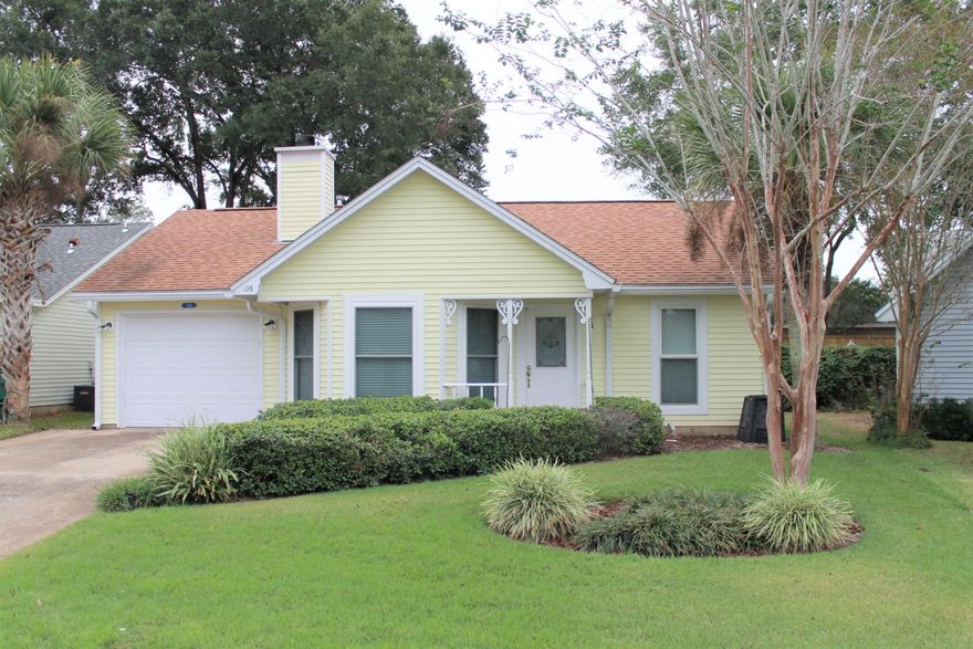 Immaculate and move in ready, this adorable and well landscaped 3 bedroom 2 bath home is located in highly desired subdivision of Blue Pine Village. Located just down the road from the EOD School and is within walking distance to A+ Rated Bluewater Elementary School. This well maintained home has tile floors in the main living area, kitchen and wet areas, carpeted bedrooms, fireplace, updated light fixtures, Roof 2017 and A/C System 2015. Nice sized master bedroom is complimented with a large walk-in closet. The two additional bedrooms share a bathroom. Nice backyard with privacy fence has a large patio, perfect for entertaining. Blue Pine Village has a community pool and an additional storage area for Boat and RV park. This is a great home and is priced to sell. Don't miss out