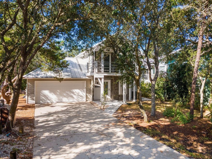 This home located in a gated community south of Hwy 30A. Great rental location or permanent residence. Home backs up to a natural common area which offers great privacy.   Large shaded lot with lots of trees and plenty of space for pool or additions. Easy access to two community beach  (owned by the neighborhood) accesses , Common area on Camp Creek Lake offers easy access for   paddle boarding , kayaking and fishing.  Very quiet and private area with great beaches.