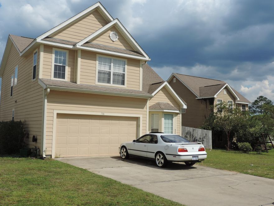 MAJOR PRICE ADJUSTMENT ON THIS HOME. Where else in South Crestview can you find such a value. 716 Presscott ST is ideally located in South Crestview, allowing for a short drive to all the military bases yet close to shopping. The home is on a level fenced yard with plenty of room for grilling on the patio and playing in the yard. Back in the home as you enter you are greeted with a soaring two story entry. The main floor features a cozy Great Room for family and or entertaining, a half bath, living room for quiet time, formal dining room and well appointed kitchen with stainless appliances and an electric stove featuring double ovens. The upper level features a grand master suite with sitting room, double sink vanity, separate shower, tub and large walkin closet, Schedule showing soon!!!