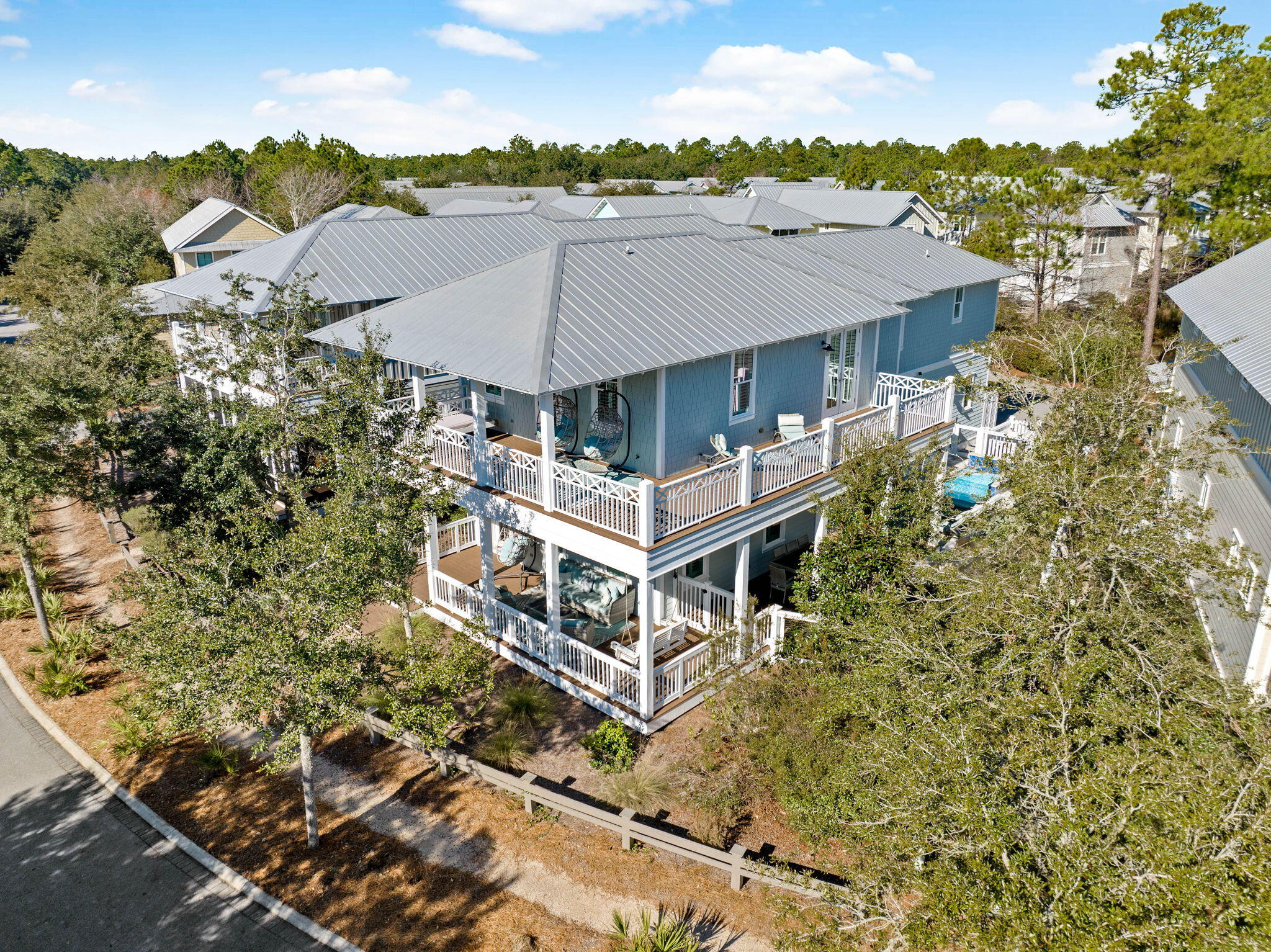 Discover the rare blend of charm, space, and value at 201 E Royal Fern Way--an updated 5-bedroom, 4.5-bath home with a private pool in WaterColor, one of 30A's most sought-after neighborhoods. At this price point, the private pool alone is a standout--but there's so much more to love. Wrap-around porches invite you to slow down and soak in the Florida sunshine, while inside, two separate living areas give everyone their own space to relax. The layout is ideal for hosting friends and family, with stylish updates and warm, welcoming finishes throughout. And yes--there are built-in bunk beds, because no WaterColor home is complete without them. They're a hit with kids, grandkids, and overnight guests alike. This home has been lovingly updated inside and out with all-new furnishings that feel fresh and inviting. The added bonus of a golf cart garage is a coveted item here at the beach and having a golf cart makes it easy to explore all the wonderful amenities WaterColor has to offer.
Homes like this with a private pool, gorgeous updates, and plenty of charm don't come around every day. Whether you're looking for a second home to use as a beach retreat or a vacation rental, this home is an excellent choice!