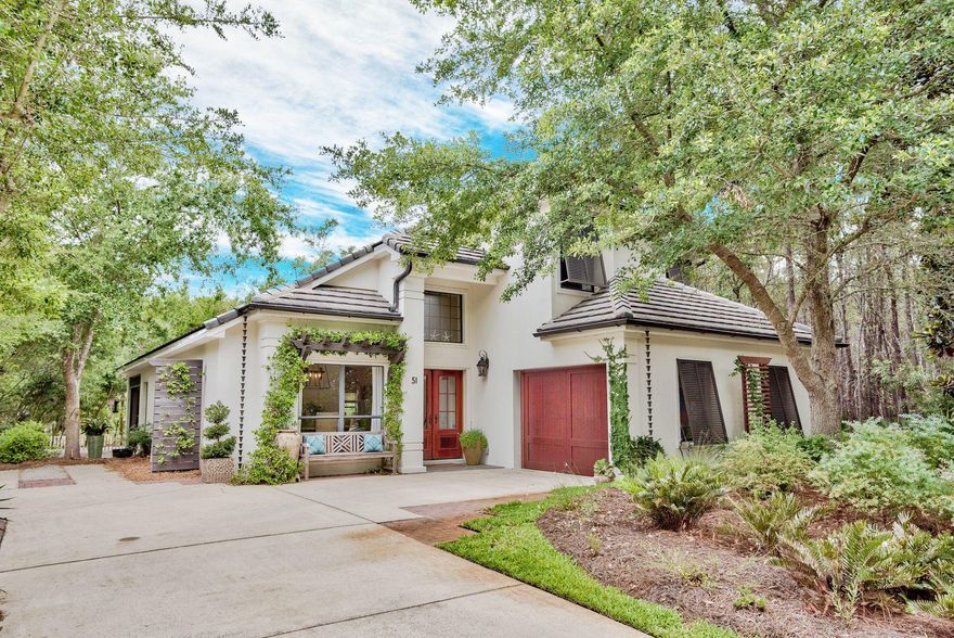 GATED COMMUNITY, UNIQUE AND HIDDEN AWAY, THE LANDING AT CAMP CREEK IS LOCATED ADJACENT TO CAMP CREEK LAKE, ONE OF THE RARE COASTAL DUNE LAKES ALONG SCENIC HIGHWAY 30A. THIS COMPLETELY UPDATED HOME SITS ACROSS FROM CAMP CREEK LAKE AND THE COMMUNITY DOCK, WHERE YOU CAN FISH, KAYAK, PADDLE BOARD, OR RELAX ON AN ADIRONDACK CHAIR AND WATCH THE SUN SET. IF PEACE IF WHAT YOU ARE AFTER, THIS HOME IS FOR YOU. JUST MINUTES TO A PUBLIC BEACH ACCESS AND A SHORT WALK TO THE HUB, CONCERT OR DINNER, THIS HOME FEATURES A ONE CAR GARAGE, 3 BEDROOMS AND 2 1/2 BATHS. A LARGE OPEN CONCEPT KITCHEN THAT LEADS TO THE LIVING ROOM WITH HIGH VAULTED CEILINGS, FEATURING AN OPEN WALL TO THE SECOND-FLOOR BONUS ROOM THAT CAN BE USED AS A STUDIO, OFFICE, PLAYROOM OR HOME GYM. MASTER BEDROOM IS LOCATED ON THE FIRST FLOOR AND HAS FRENCH DOORS THAT OPEN TO THE PATIO TO ENJOY THE GORGEOUS VIEW. FEATURING A SHIPLAP ACCENT WALL. A VAST SIZE MASTER BATH FEATURES DOUBLE SINKS, A FRAMELESS GLASS SHOWER, STAND-ALONE TUB, AND A WALKIN-IN CLOSET WITH TILE THROUGHOUT. THE BACK YARD BACKS UP TO DEER LAKE STATE PARK FOR PRIVACY AND NO HOME WILL BE BUILD BEHIND YOU. FIRST FLOOR AND SOUTH WALL ARE CONCRETE BLOCKS WITH REBAR PURED CONCRETE. THE HOME INCLUDES HURRICANE STEEL SHUTTERS AND BAHAMA SHUTTERS HAVE BEEN INSTALLED. ROOFING ON THIS BEAUTIFUL HOME IS STURDY, LOW MAINTENANCE TILE. PROFESSIONAL LANDSCAPING, BRONZE RAIN CHAINS, AND A SCREENED LANAI ADD CHARM TO THIS HOME.

